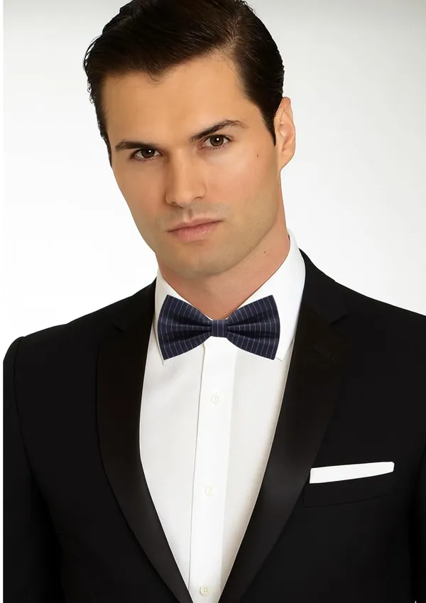 Random_Stripe_Bow_Tie_For_Men_With_Brooch_Self_Lining_Bowties