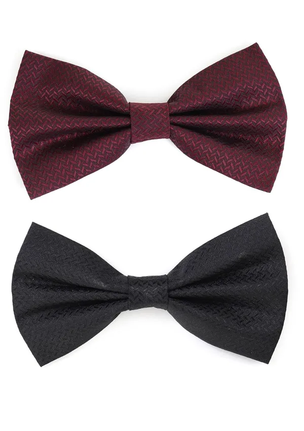 Premium_Satin_Bow_Tie_for_Men_�_Pre-Tied_Adjustable_Bow_Tie_Set_Two_Bowties_Different_Colors