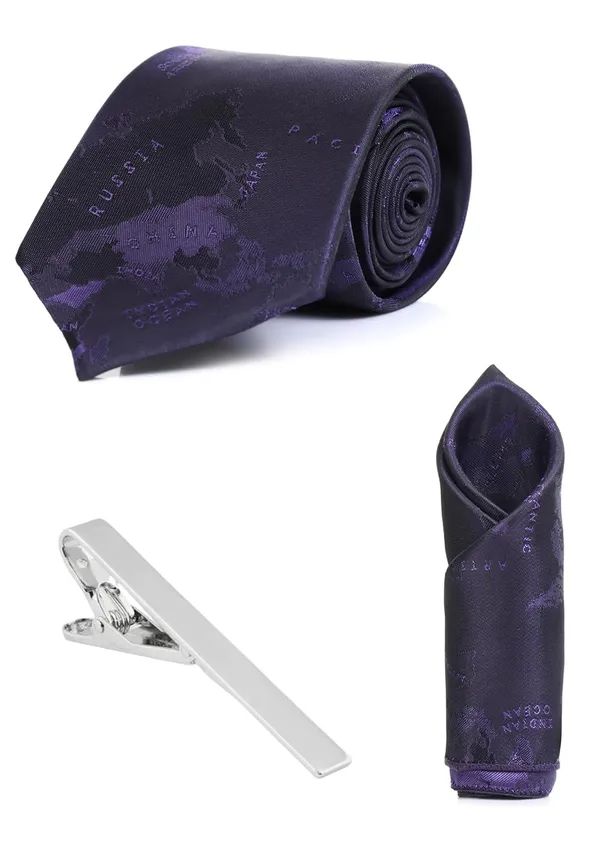 Necktie_With_Pocket_Square_&_Tiepin_Silver_Plated_Stilish_Combo_Set_For_Men