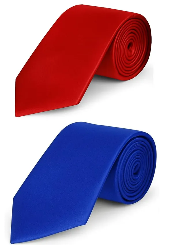 Necktie_For_Men_Plain_Silky_and_Smooth_Tie_Two_Different_Colors