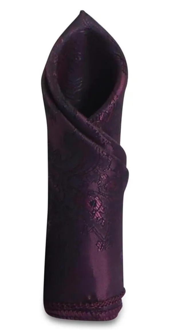 Random_Stripe_Necktie_Set_With_Pocket_Square_&_Double_Chain_Stylish_Brooch_(3_items_in_Box)_Jacquard_Self-Design_Fabric