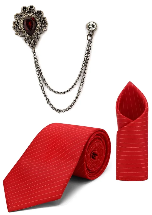 Men_Tie,_Pocket_Square_&_Brooch_Combo_Set_Self-Lining�_Premium_Formal_Accessories_�_3_Elegant_Colors