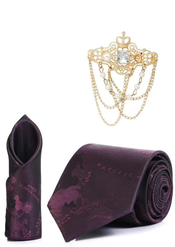 Necktie_With_Pocket_Square_&_Stilish_Lapel_Brooch_Set_For_Men_Gifted_Box_(3_Items)