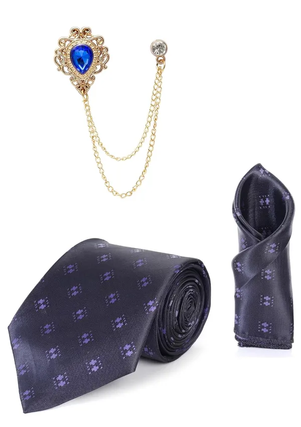 Necktie_Set_for_Men_with_Matching_Pocket_Square_&_Brooch_Chain_Pack_of_3