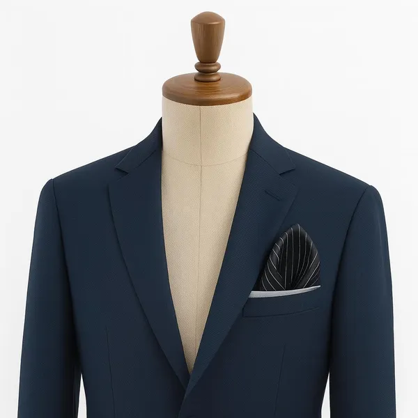 Random_Stripe_Pocket_square_For_Men_Lining_Self_Design_Party_&_weeding_suits_hankey_with_Gifted_Box