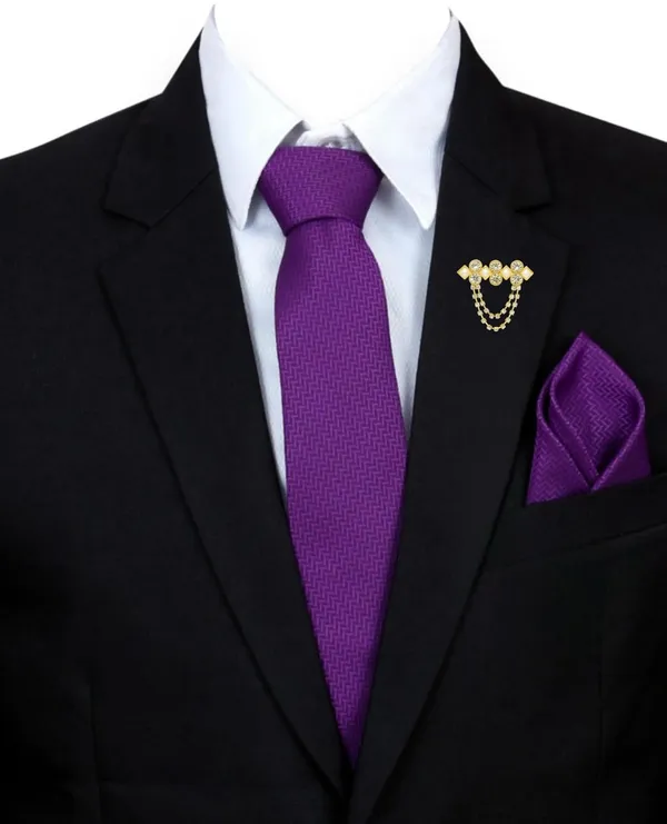 Complete_Combo_Set_�_Includes_1_Premium_Necktie,_1_Matching_Pocket_Square,_and_1_Stylish_Brooch_for_a_sharp_and_elegant_look_Micro_fiber