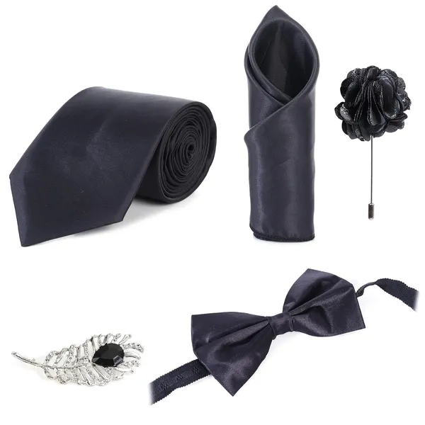 Men_Luxury_Satin_Necktie_Gift_Set_�_9_Colors_|_Includes_Tie,_Bow_Tie,_Pocket_Square,_Brooch_&_Lapel_Pin