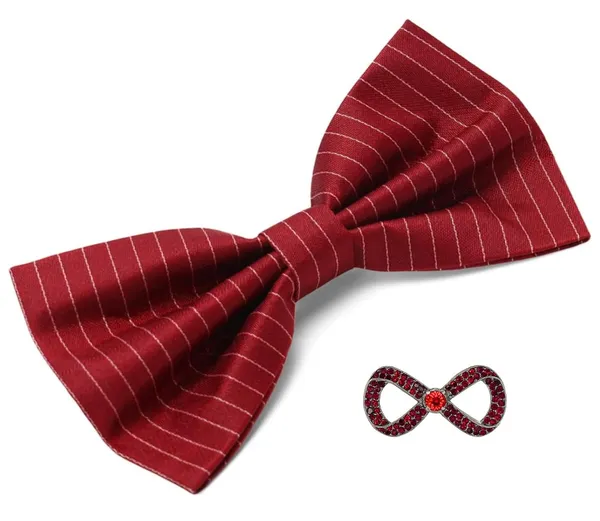 Random_Stripe_Bow_Tie_For_Men_With_Stylish_Brooch_Self-Lining_Micro_Fiber_BowTie