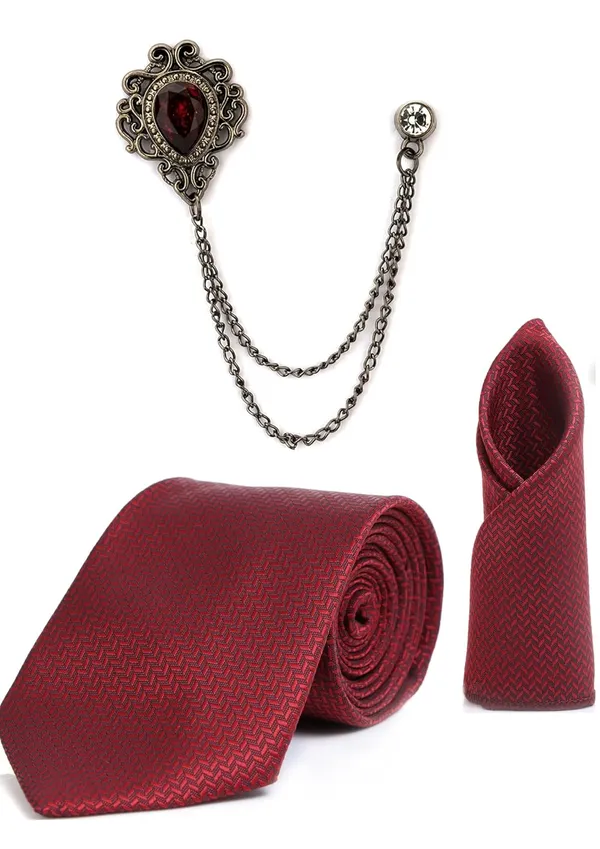 Men_Necktie_set_Elegant_Design_�_Polka-Dots_fabric_with_attractive_weave_and_patterns,_giving_your_outfit_a_premium_touch.