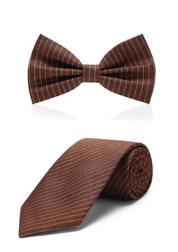 Necktie_With_Bow_Tie_Set_7_Attractive_Colors_�_Premium_striped_design_available_in_7_elegant_shades_to_match_every_outfit.