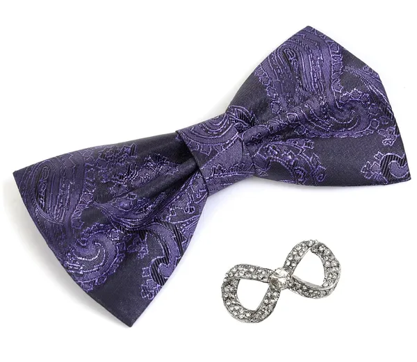 Random_stripe_Men's_Bow_Ties_Pre-Tied_Style_Formal_Satin_Classic_Bowtie_for_jacquard_Self-Design_With_Brooch