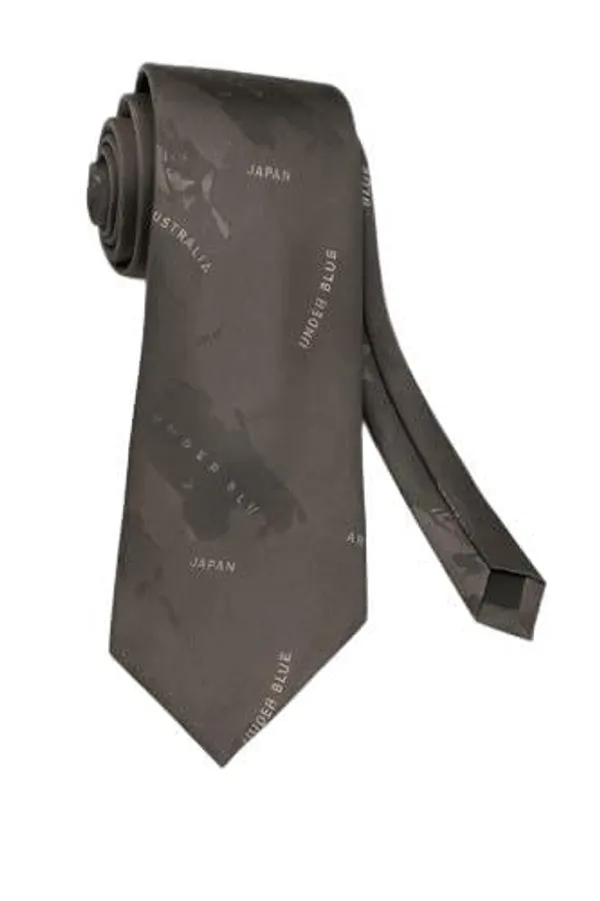 Random_Stripe_Men_Necktie_With_Gifted_Box_World_Map_Self_design_Tie