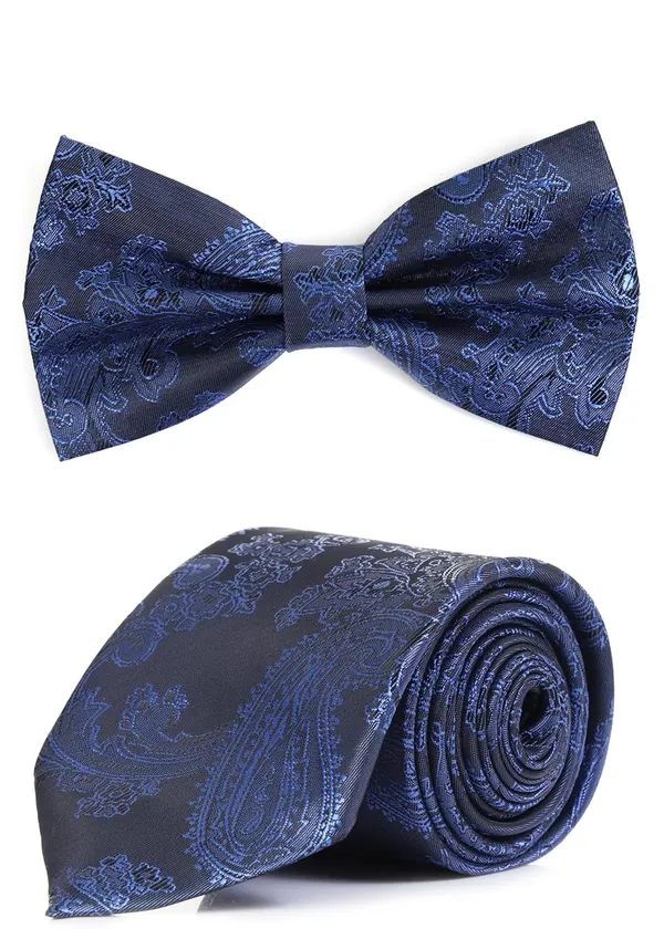 3-in-1_Combo_Set_�_Includes_1_Necktie,_1_Pre-tied_Bow_Tie,_and_1_Pocket_Square.