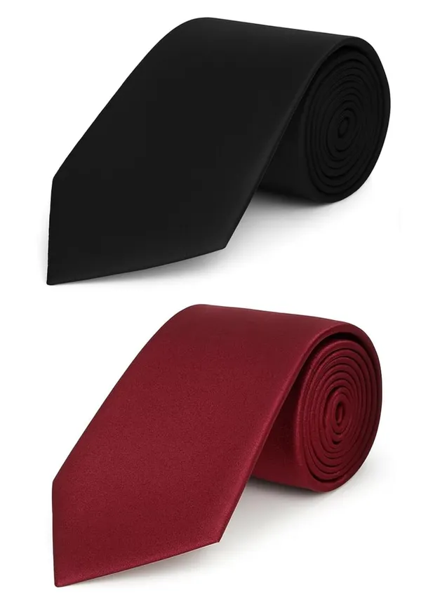 Necktie_For_Men_Plain_Silky_and_Smooth_Tie_Two_Different_Colors