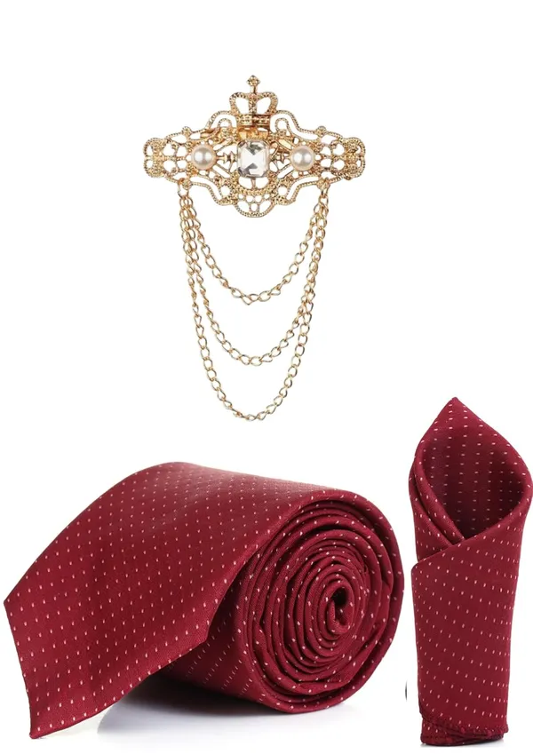 Necktie_Set_For_Men_With_Stylish_Brooch_&_Pocket_Square_(Pack_of_3)