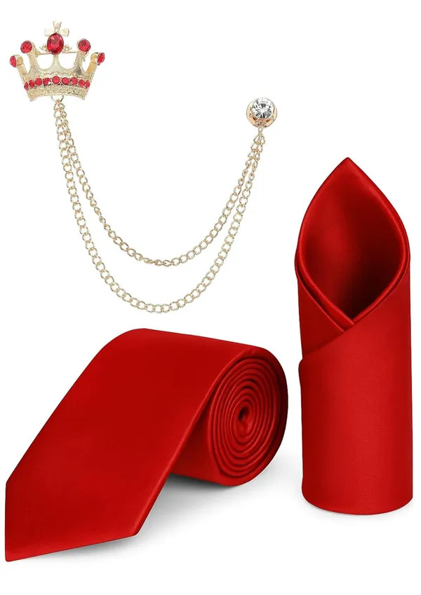 Complete_3-in-1_Gift_Set_�_Includes_premium_necktie,_matching_pocket_square_&_stylish_brooch_for_a_dashing_look.
