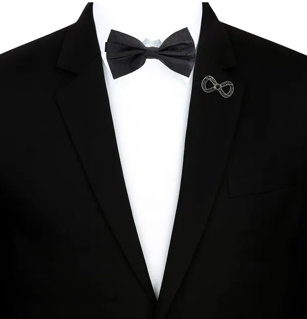 Random_stripe_Men's_Bow_Ties_Pre-Tied_Style_Formal_Satin_Classic_Bowtie_for_jacquard_Self-Design_With_Brooch