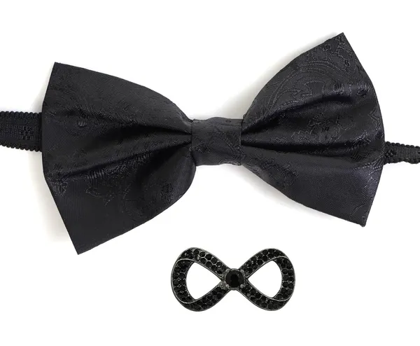 Random_stripe_Men's_Bow_Ties_Pre-Tied_Style_Formal_Satin_Classic_Bowtie_for_jacquard_Self-Design_With_Brooch