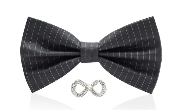 Random_Stripe_Bow_Tie_For_Men_With_Brooch_Self_Lining_Bowties