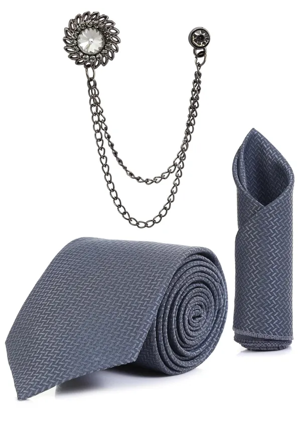 Necktie_With_Pocket_Square_&_Double_Chain_Stylish_Lapel_Brooch_(Pack_Of_3)