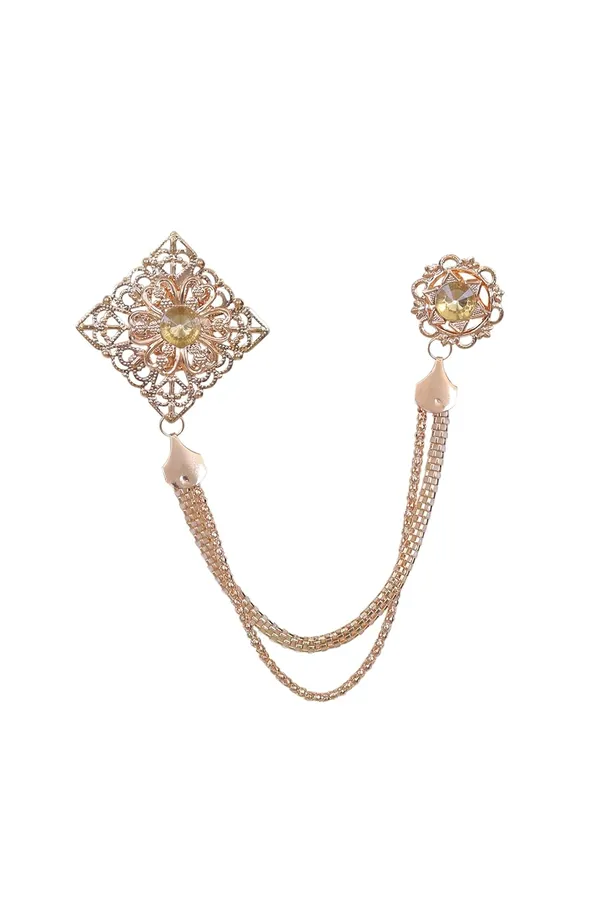 Voxon_Crown_Long_Chain_Brooch,_Crystal_Tassel_Brooch_Pin,Retro_Suit_Lapel_Pins_Collar_Pin,Coat_Tassel_Chain_Lapel_Pins_for_Men's_Suit_Accessories_(Big_size_Brooch)_(gold3)