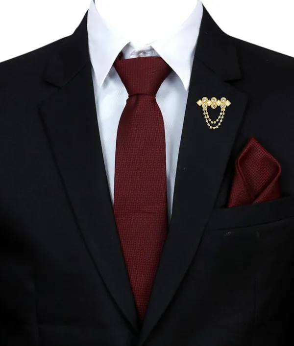 Complete_Combo_Set_�_Includes_1_Premium_Necktie,_1_Matching_Pocket_Square,_and_1_Stylish_Brooch_for_a_sharp_and_elegant_look_Micro_fiber