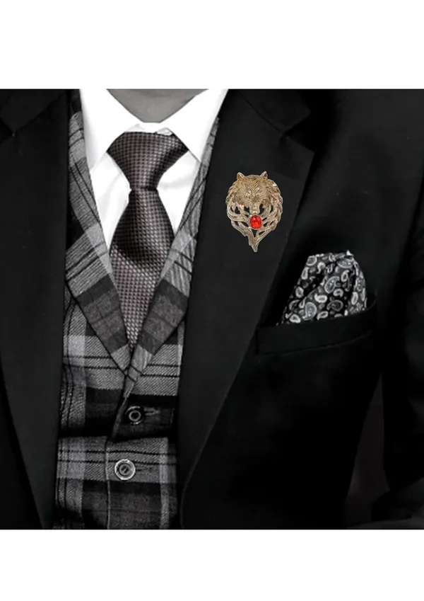 Voxon_Tiger_Head_Brooch_Pins._Gold_Silver_Animal_Lapel_Pin,Charm_Lion_Coat_Collar_Brooch_for_Men_Suit_Pin_(Gold_Red)