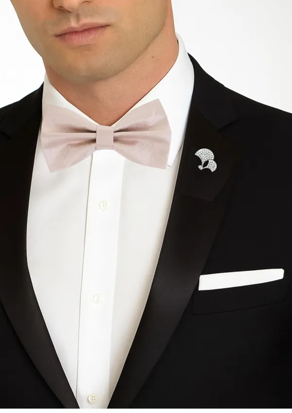 Bow_Tie_With_Brooch_Set_For_Men_World_Map_Self-Design_Fabric_Pack_of_2_Elegant_12_Colors