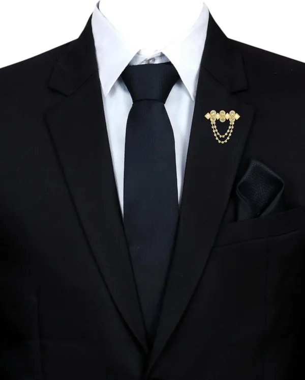 Complete_Combo_Set_�_Includes_1_Premium_Necktie,_1_Matching_Pocket_Square,_and_1_Stylish_Brooch_for_a_sharp_and_elegant_look_Micro_fiber