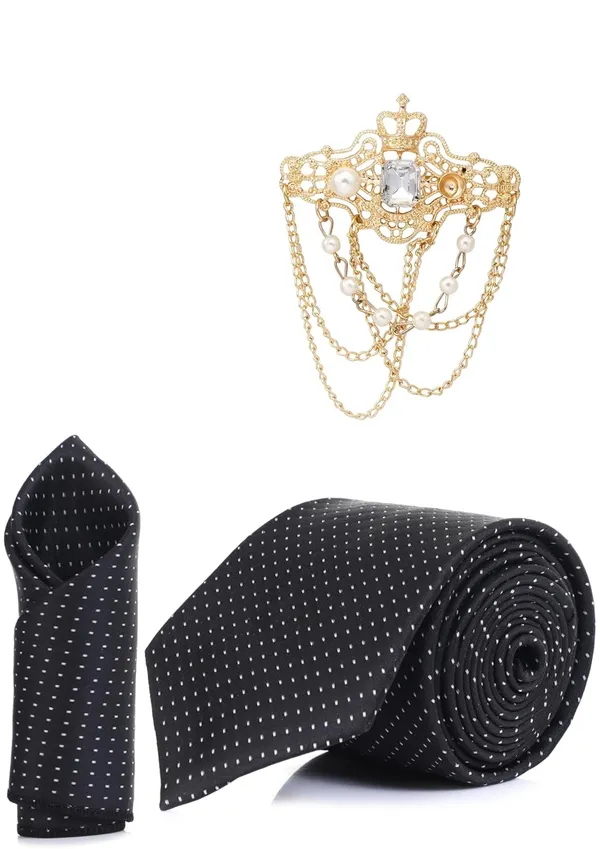 Tie_Set_For_Men_With_Stylish_Lapel_Brooch_&_Pocket_Square_Gifted_Box_(3_Items)_Formal_Combo