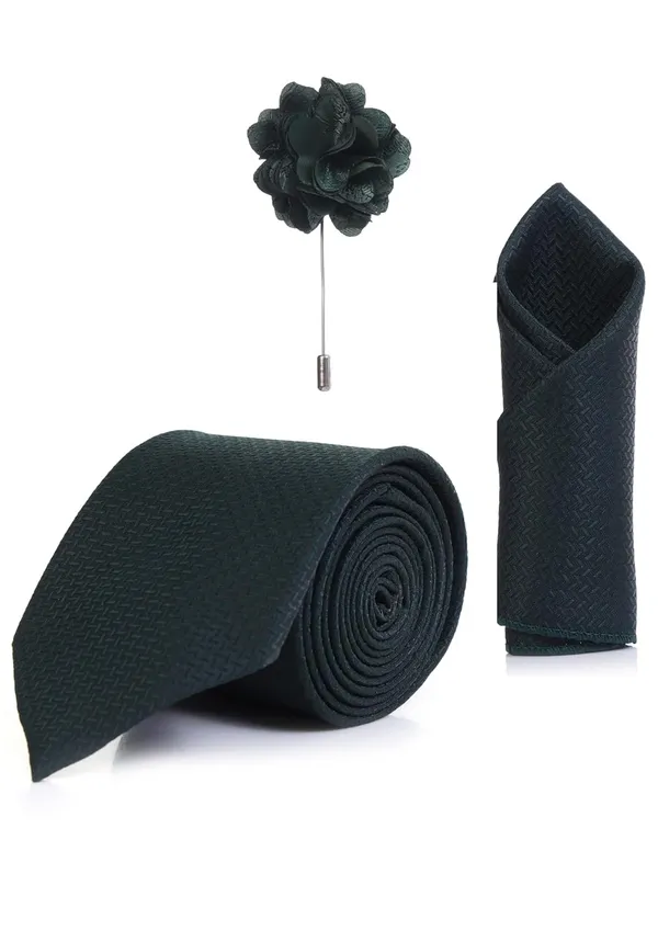 Random_Stripe_Necktie_For_Men_With_Pocket_Square_lapel_Pin_Flowar_(3_Items)