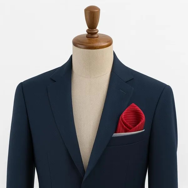 Random_Stripe_Pocket_square_For_Men_Lining_Self_Design_Party_&_weeding_suits_hankey_with_Gifted_Box