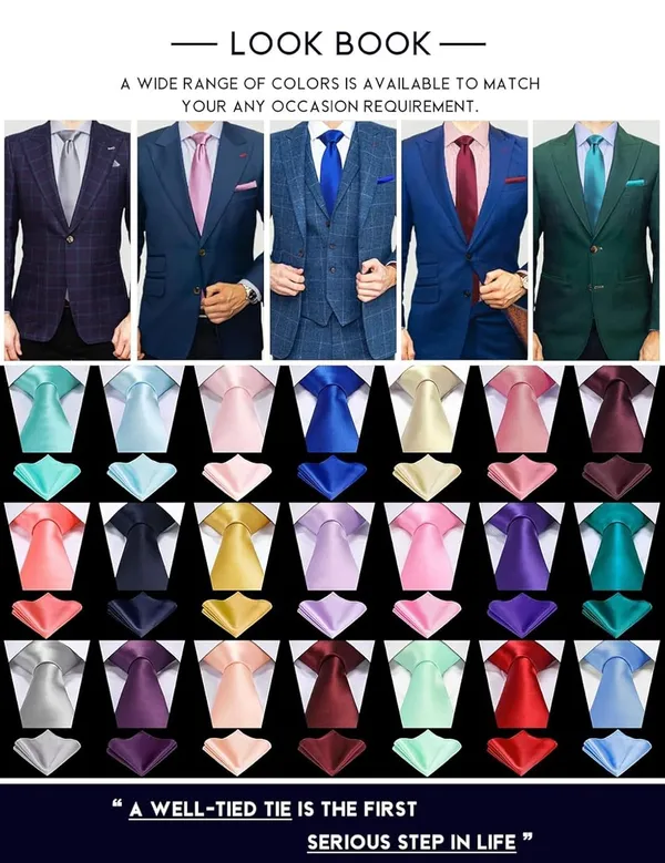 Random_Stripe_Solid_Satin_Woven_Tie_dyed_Color_Formal_Black_Necktie_and_Pocket_Square_Sets_in_Gift_Box