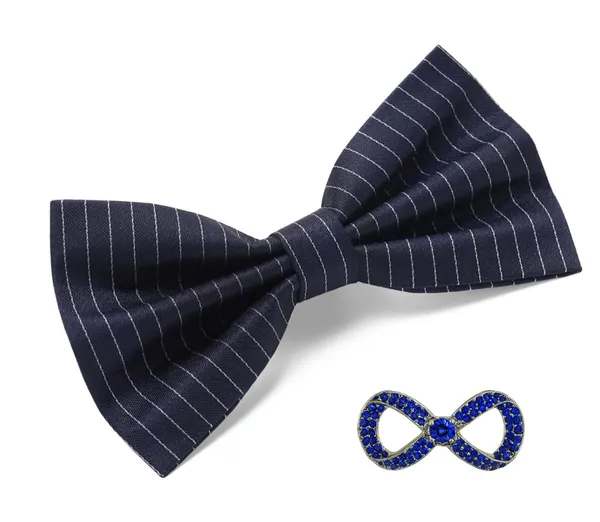 Random_Stripe_Bow_Tie_For_Men_With_Stylish_Brooch_Self-Lining_Micro_Fiber_BowTie