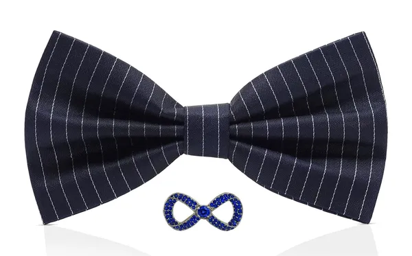 Random_Stripe_Bow_Tie_For_Men_With_Stylish_Brooch_Self-Lining_Micro_Fiber_BowTie