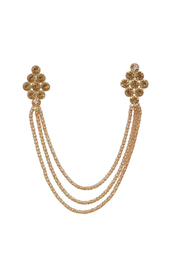 Voxon_Crown_Long_Chain_Brooch,_Crystal_Tassel_Brooch_Pin,Retro_Suit_Lapel_Pins_Collar_Pin,Coat_Tassel_Chain_Lapel_Pins_for_Men's_Suit_Accessories_(Big_size_Brooch)_(gold5)