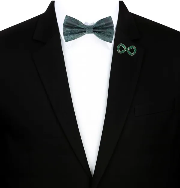 Random_Stripe_Men's_Bow_Ties_Pre-Tied_Style_Formal_Satin_Classic_Bowtie_for_Jacquard_with_Brooch