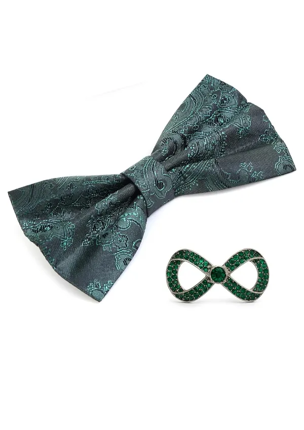 Random_Stripe_Men's_Bow_Ties_Pre-Tied_Style_Formal_Satin_Classic_Bowtie_for_Jacquard_with_Brooch