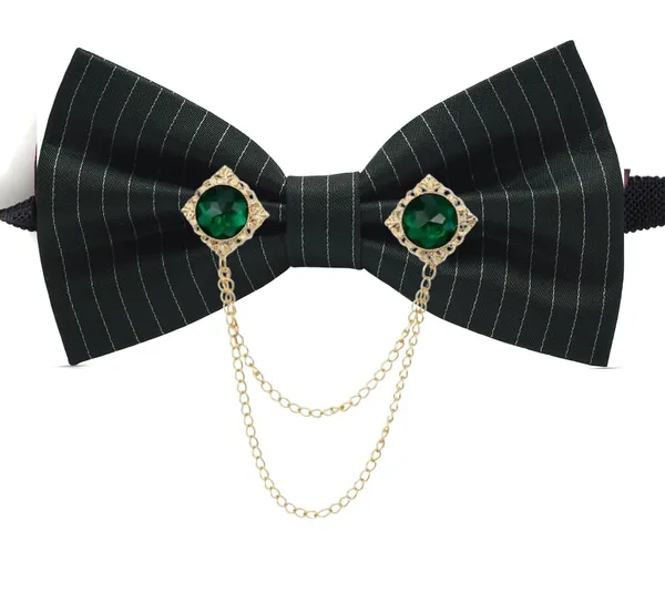 Premium_Striped_Red_Bow_Tie_with_Gold_Chain_&_Gem_Brooch_|_Luxury_Satin_Bow_Tie_for_Men