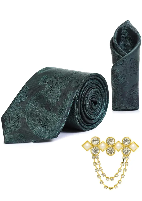 Men_Premium_Necktie,_Pocket_Square_&_Brooch_Combo_16_Colors_Gift_Set