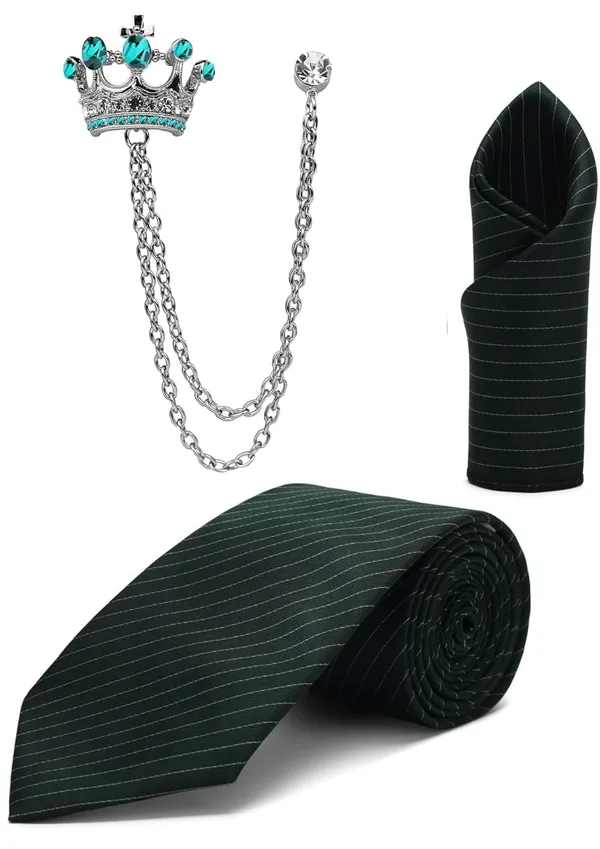 Random_Stripe_Men_Paisley_Self-Lining_Necktie,_Pocket_Square_&_Crown_Brooch_Combo_Set_|_Premium_Satin_Finish_|_Wedding,_Party_&_Formal_Wear_|