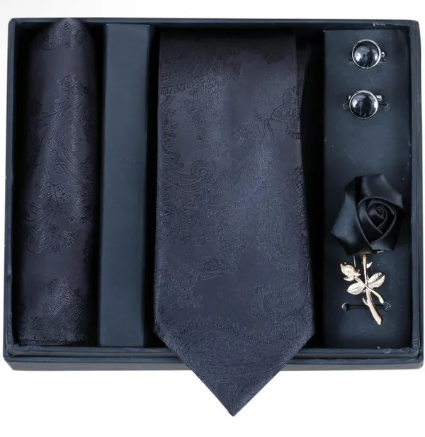 Random_Stripe_Mens_Tie_Set_Silk_Striped_Woven_Necktie_with_Lapel_Pin_Pocket_Square_Cufflinks_Set_for_Wedding_Party