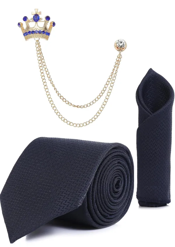 Premium_Men_Necktie,_Pocket_Square_&_Brooch_Combo_Set_Formal_Wear_�_Available_in_9_Colors