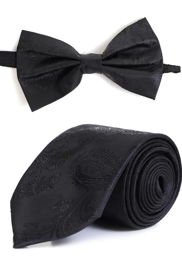 3-in-1_Combo_Set_�_Includes_1_Necktie,_1_Pre-tied_Bow_Tie,_and_1_Pocket_Square.