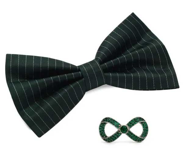 Random_Stripe_Bow_Tie_For_Men_With_Stylish_Brooch_Self-Lining_Micro_Fiber_BowTie