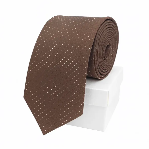 Random_Stripe_Necktie_For_Men_Micro_Fiber_Polka_Dots_Design_Fabric_Tie_with_Gifted_Box