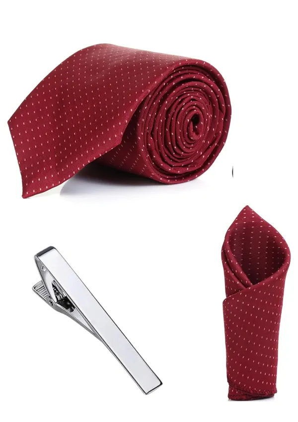 Necktie_Set_With_Pocket_Square_&_Stilish_Silvar_Plated_TiePin_Polka-Dots_Tie_Combo_For_Men_Pack_of_3
