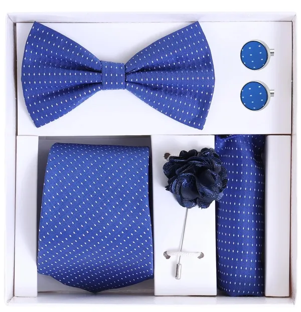 Random_Stripe_Necktie_Gift_Set_Tie,_Bow_Tie,_Pocket_Square,_Lapel_Pin_&_Cufflinks_Formal_Wear_Accessories_(Available_in_9_Colors)