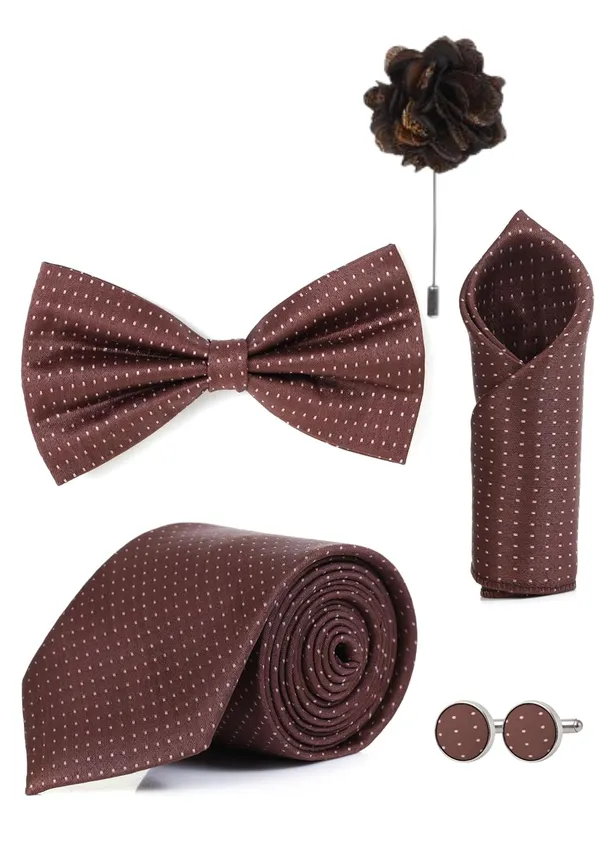Random_Stripe_Necktie_Gift_Set_Tie,_Bow_Tie,_Pocket_Square,_Lapel_Pin_&_Cufflinks_Formal_Wear_Accessories_(Available_in_9_Colors)