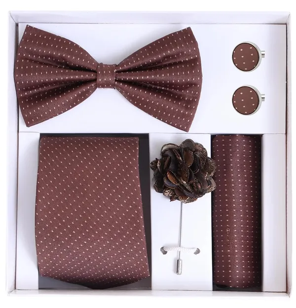 Random_Stripe_Necktie_Gift_Set_Tie,_Bow_Tie,_Pocket_Square,_Lapel_Pin_&_Cufflinks_Formal_Wear_Accessories_(Available_in_9_Colors)